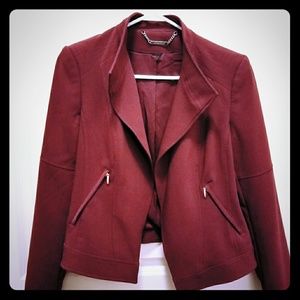 White House Black Market burgundy jacket